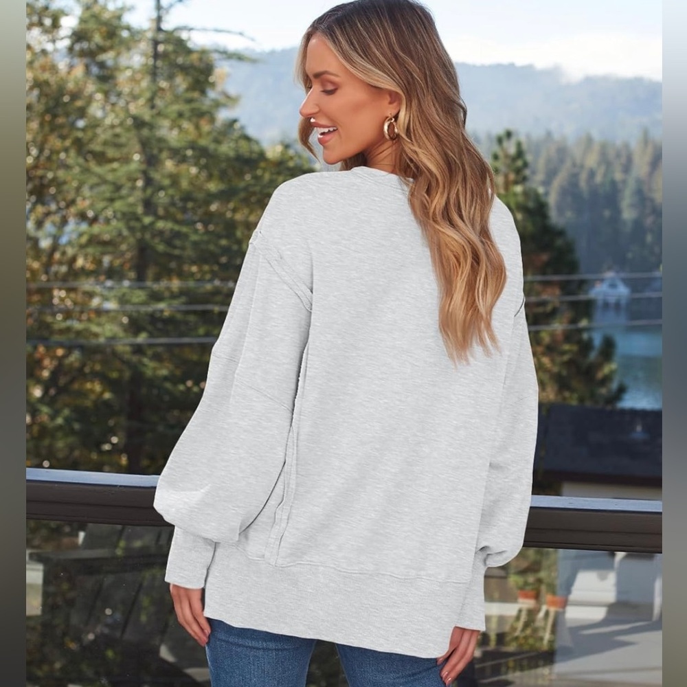 Trendy Queen Womens Oversized Sweatshirts Hoodie - Picture 3 of 5